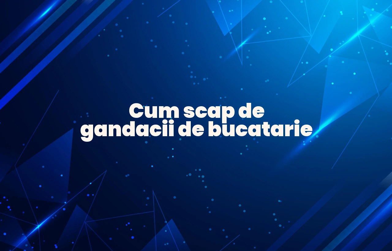 cum scap de gandacii de bucatarie