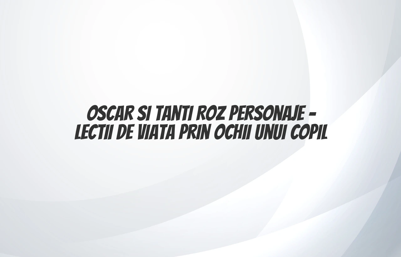 oscar si tanti roz personaje