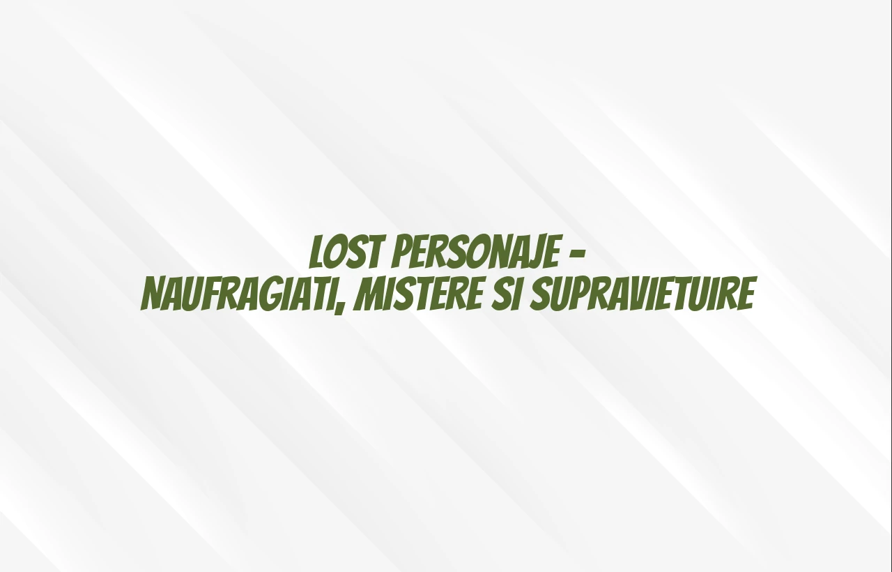 lost personaje