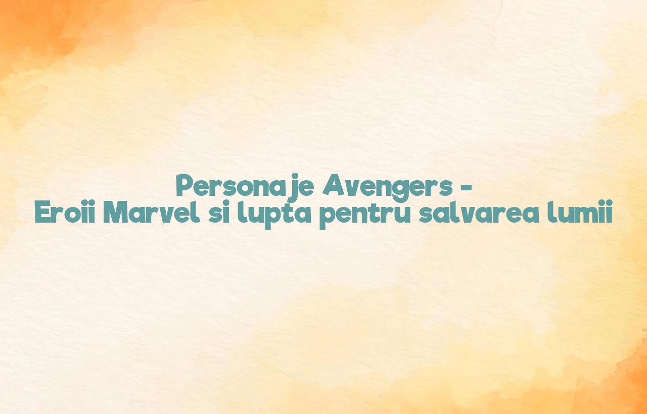 personaje avengers